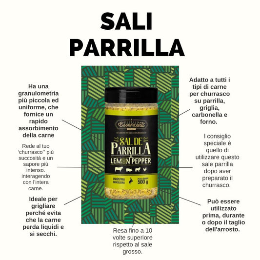 Sale Parrilla + Lemon Pepper - 500 g