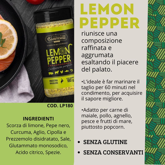 Lemon Pepper Essenciati - 180 g
