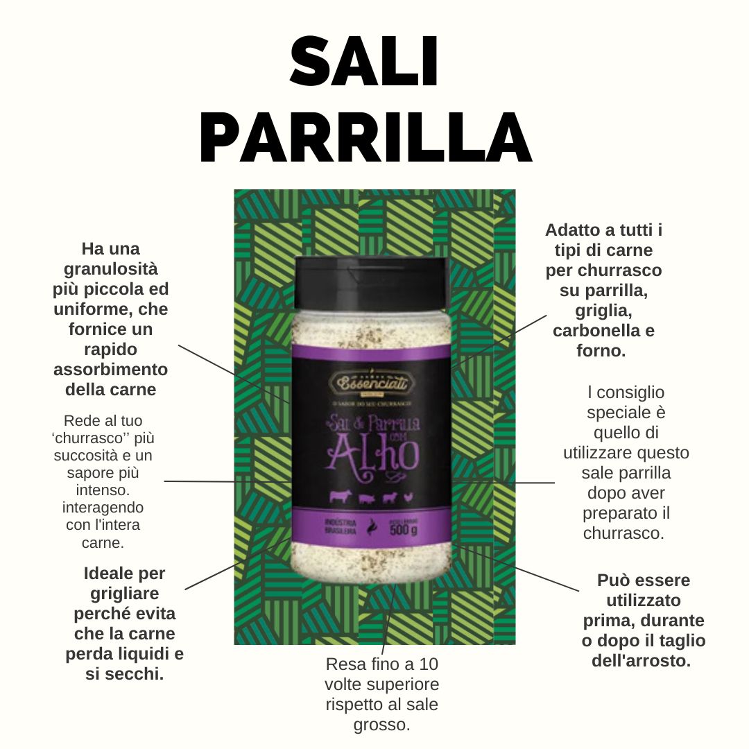 Parrilla Salt with Garlic – 500 g