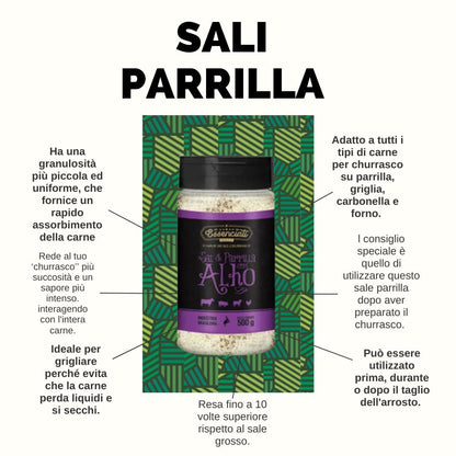 Parrilla Salt with Garlic – 500 g