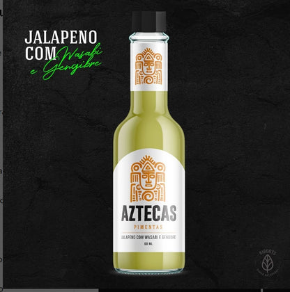 JALAPENO CON WASABI E ZENZERO ARTIGIANALE, SALSA DI PEPERONCINO - 60ml