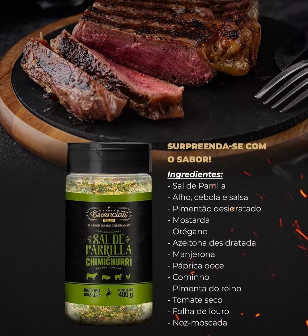 Parrilla salt + Chimichurri - 500 g