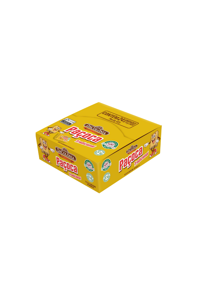 Paçoca Retangular Dacolonia – 432 g